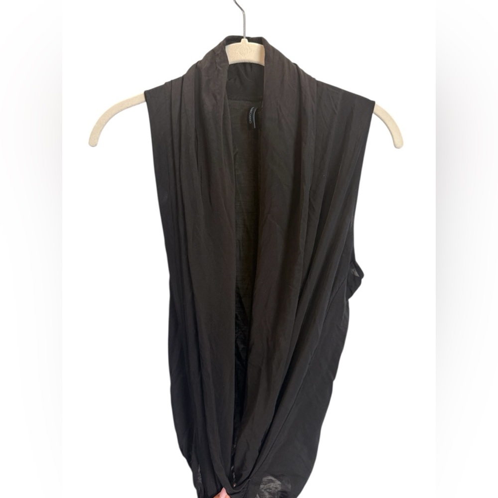 Marciano Black Drape Top